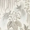 black-grey botanical wallpaper from sanderson
