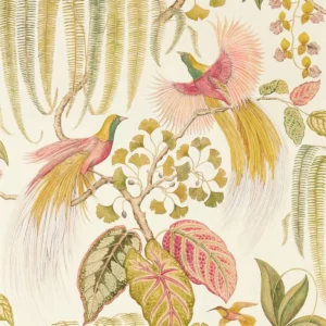 multicolour botanical wallpaper from sanderson