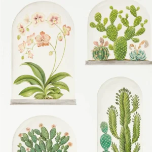 green botanical wallpaper from sanderson