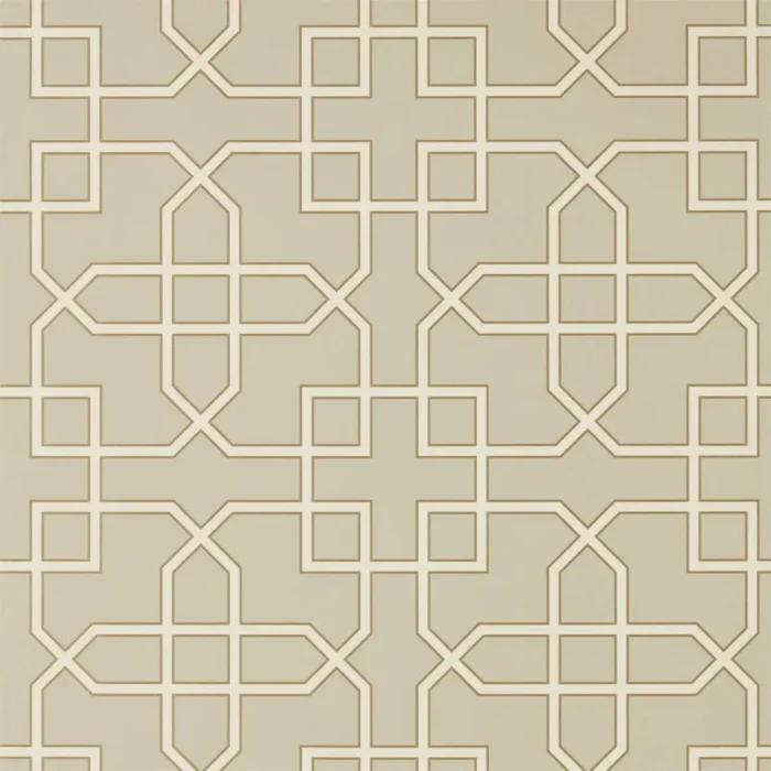 Hampton Trellis Wallpaper - Linen fabric swatch DGLW216659