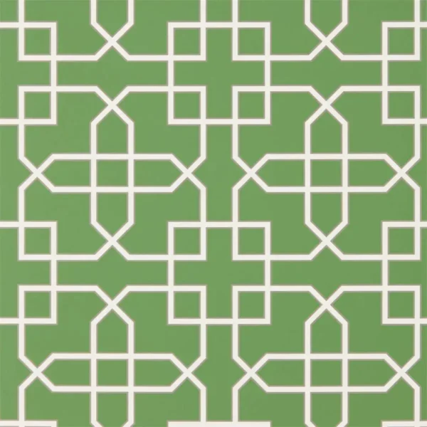 Hampton Trellis Wallpaper - Botanical Green by green geometric wallpaper from sanderson