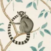 multicolour animal wallpaper from sanderson