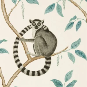 multicolour animal wallpaper from sanderson