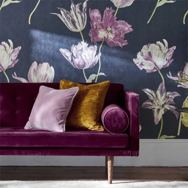 Tulipomania Wallpaper - Ink by Tulipomania Wallpaper - Ink from