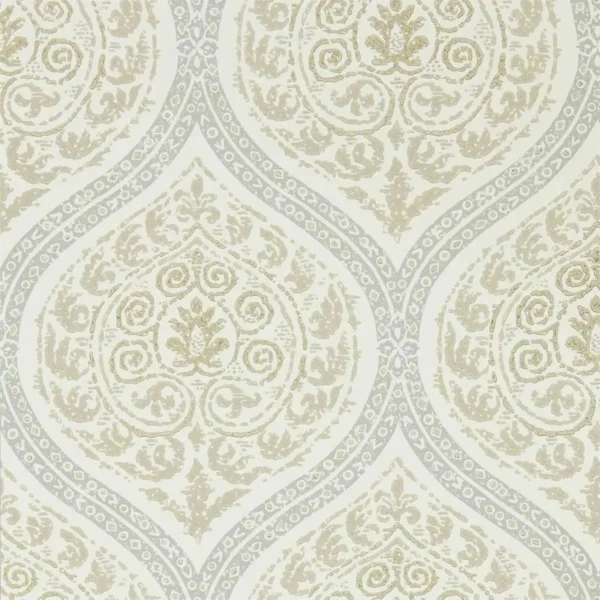 black-grey geometric wallpaper from sanderson