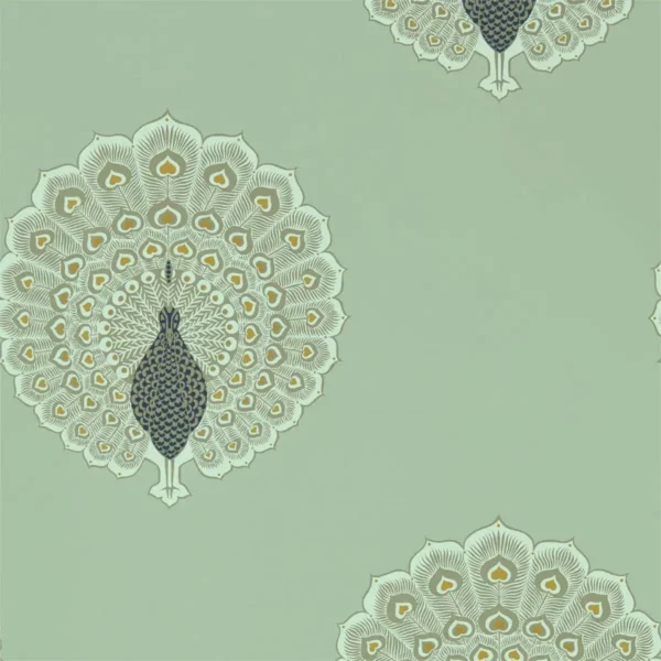 black-grey animal wallpaper from sanderson