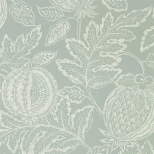 black-grey botanical wallpaper from sanderson