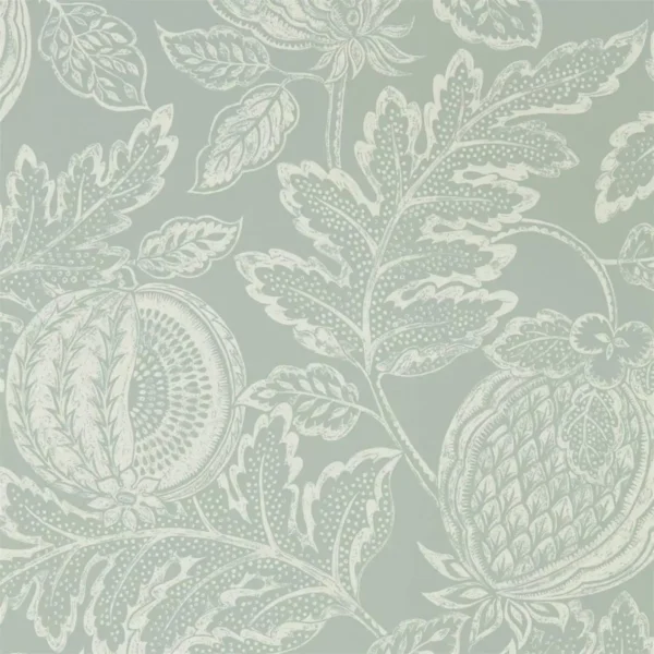 Cantaloupe Wallpaper - English Grey by black-grey botanical wallpaper from sanderson