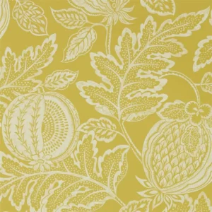 yellow botanical wallpaper from sanderson