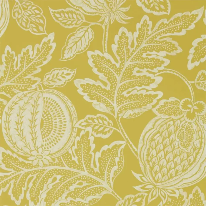 Cantaloupe Wallpaper - Caraway fabric swatch DCPW216762