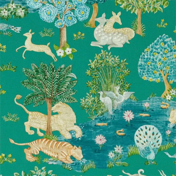 blue animal wallpaper from sanderson