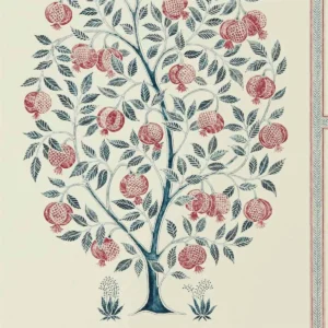 blue botanical wallpaper from sanderson