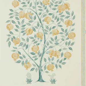 brown botanical wallpaper from sanderson