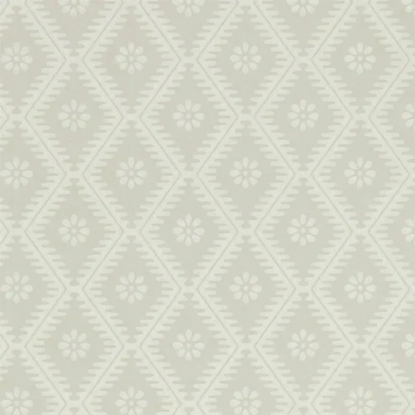 Witney Daisy Wallpaper - Linen by black-grey geometric wallpaper from sanderson