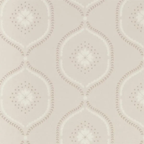 Milcombe Wallpaper - Powder Pink by pink geometric wallpaper from sanderson