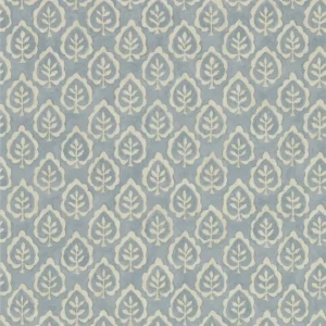 blue botanical wallpaper from sanderson