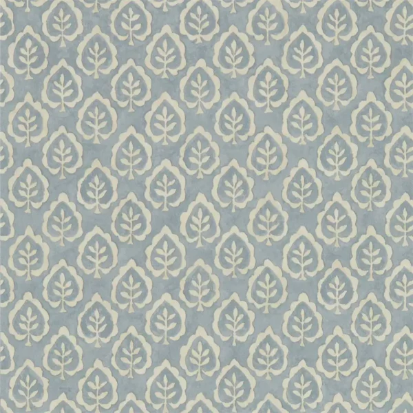 Fencott Wallpaper - Blue by blue botanical wallpaper from sanderson