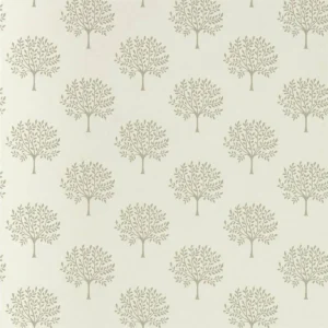 black-grey botanical wallpaper from sanderson