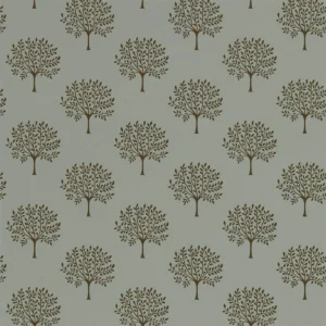 black-grey botanical wallpaper from sanderson