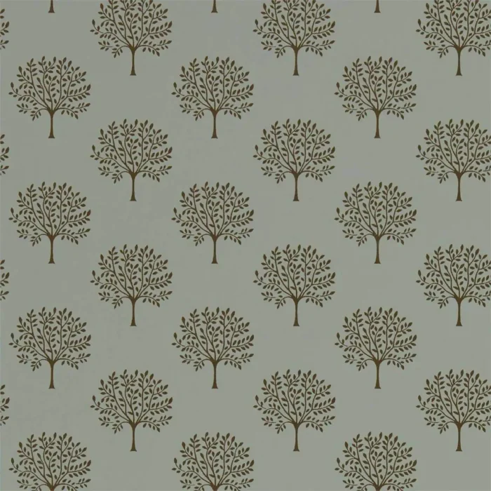 Marcham Tree Wallpaper - Copper Grey – Copper / Grey swatch