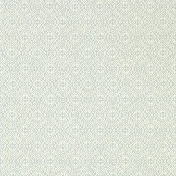 Pinjara Trellis Wallpaper - Blue Clay by blue geometric wallpaper from sanderson