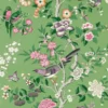 green animal wallpaper from sanderson