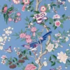 blue animal wallpaper from sanderson