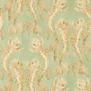 green animal wallpaper from sanderson