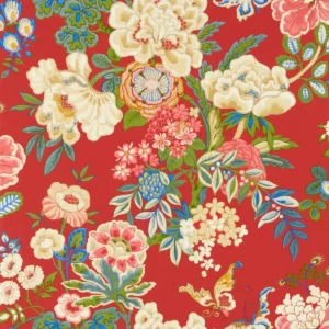 multicolour botanical wallpaper from sanderson