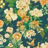 blue botanical wallpaper from sanderson