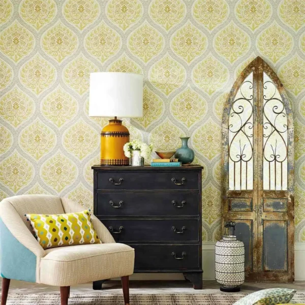 Kasuri Wallpaper - Caraway by Kasuri Wallpaper - Caraway from