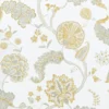 black-grey botanical wallpaper from sanderson