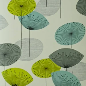 blue contemporary wallpaper from sanderson