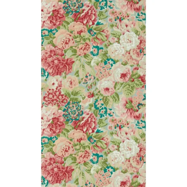 green botanical wallpaper from sanderson