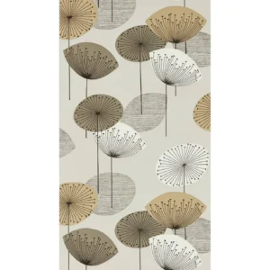 brown botanical wallpaper from sanderson