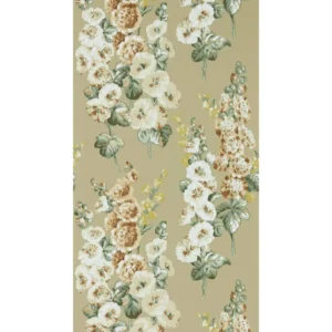 green botanical wallpaper from sanderson