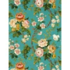 blue botanical wallpaper from sanderson