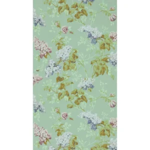 green botanical wallpaper from sanderson