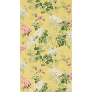 multicolour botanical wallpaper from sanderson