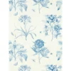 blue botanical wallpaper from sanderson