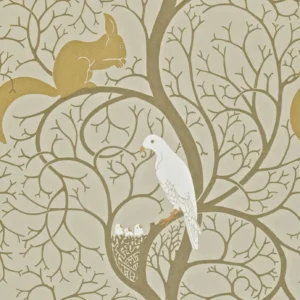 brown animal wallpaper from sanderson