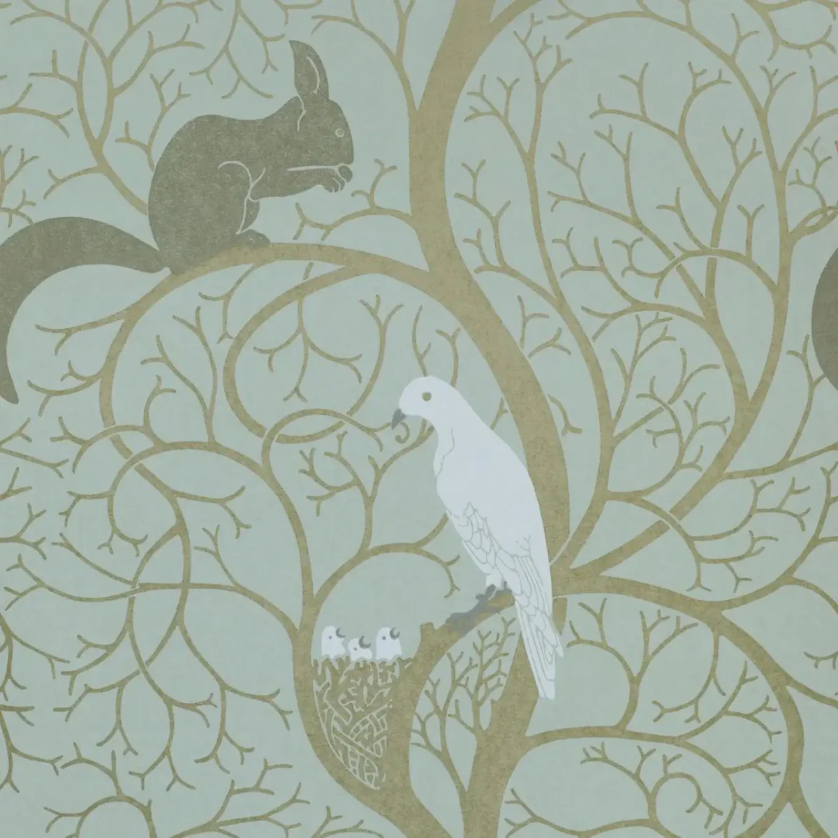 blue animal wallpaper from sanderson