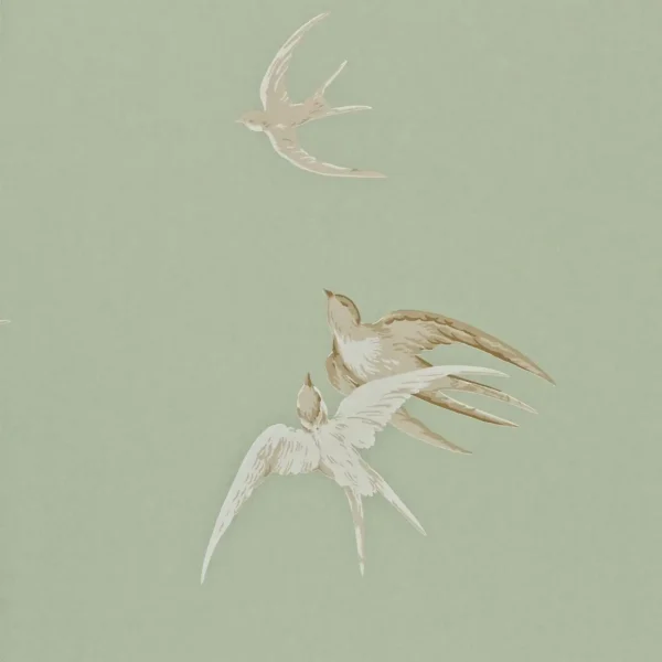 green animal wallpaper from sanderson