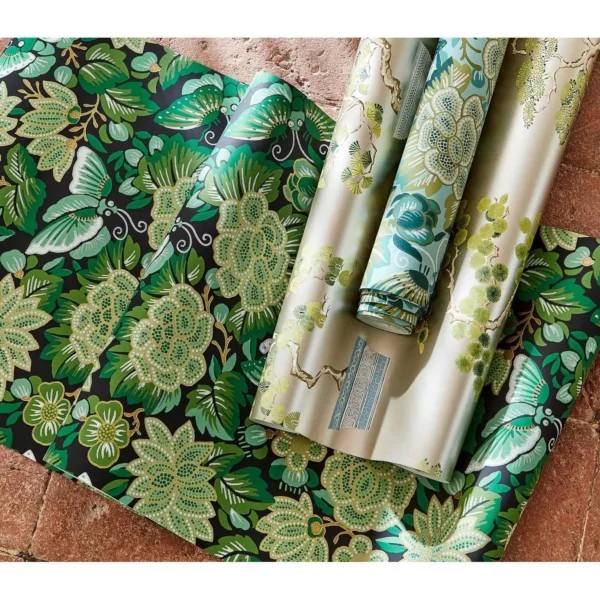 Amara Butterfly Wallpaper - Emerald / Ink Black by Amara Butterfly Wallpaper - Emerald / Ink Black from