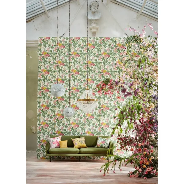 Amara Butterfly Wallpaper - Emerald / Ink Black by Amara Butterfly Wallpaper - Emerald / Ink Black from