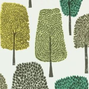 green botanical wallpaper from scion