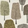 neutral botanical wallpaper from scion