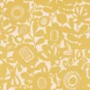 orange botanical wallpaper from scion