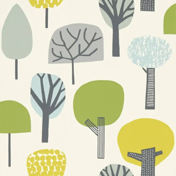 Liora Wallpaper - Citrus / Gecko / Glacier by blue contemporary wallpaper from scion