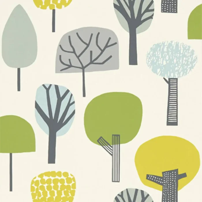 Liora Wallpaper - Citrus / Gecko / Glacier – Citrus-Gecko-Glacier swatch